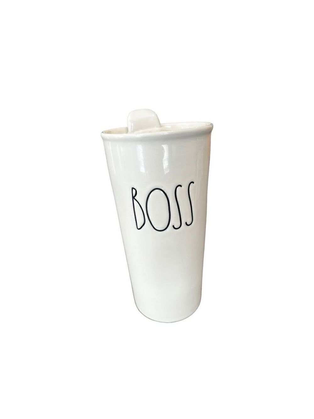 Rae Dunn Artisan collection BOSS Travel Tumbler mug